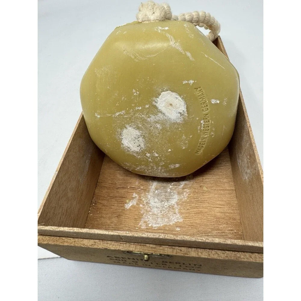 Vintage Abenin Berlin Sandlewood Soap On Rope Made in Berlin Germany Large 1lb